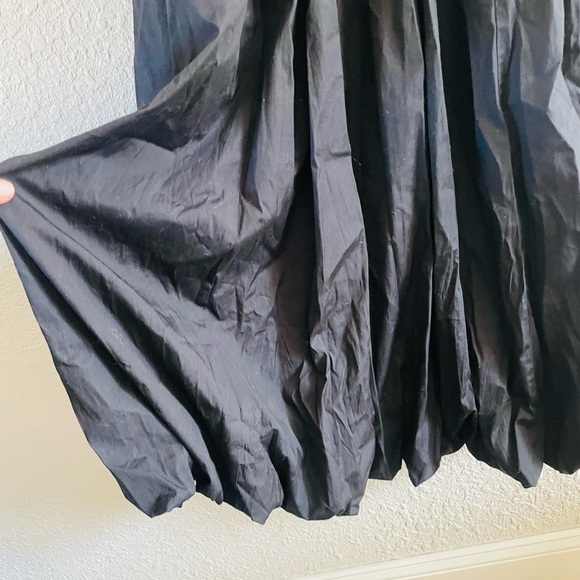 Madewell The Melody Bubble-Hem Smocked Midi Dress in Poplin NWT - Picture 7 of 12